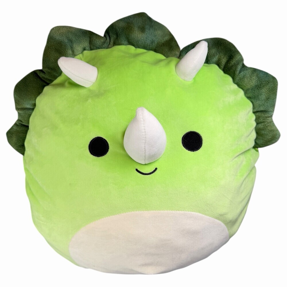 Squishmallow Tristan Green Triceratops Dinosaur Plush Toy 16" Kellytoy